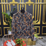 Printed Slim Lapel T-Shirt