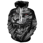 3D Graphic Printed Hoodies Lion