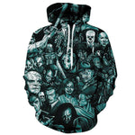 3D Graphic Printed Skull Hoodies