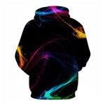 3D Graphic Printed Hoodies Smoke