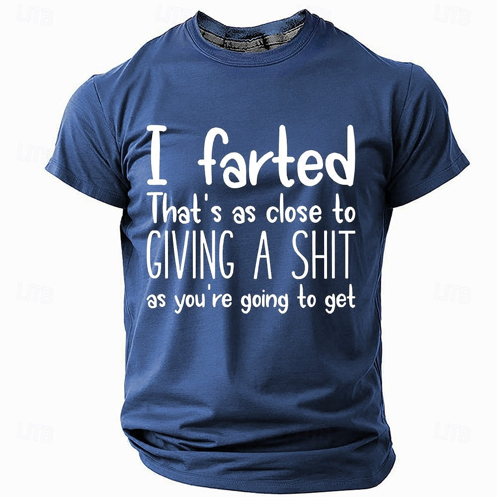 Men's Funny Slang T Shirt Short Sleeve T shirt