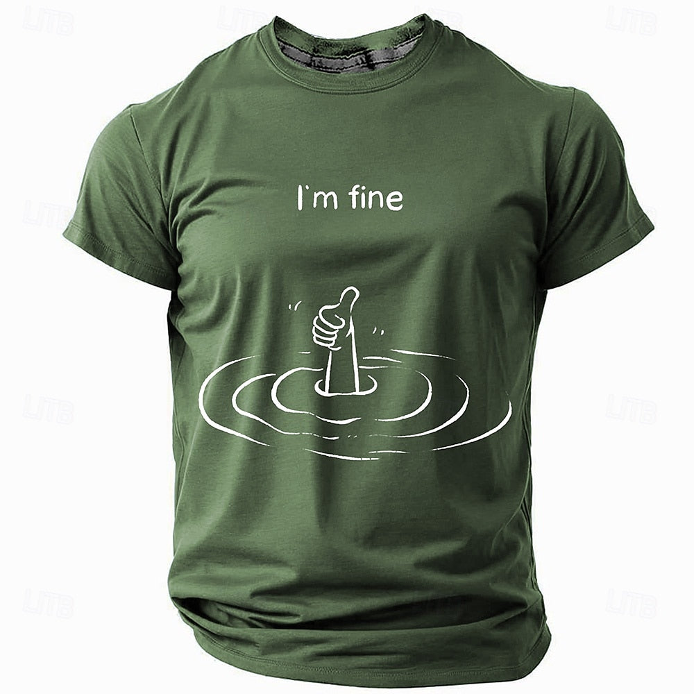 Men's Hand T shirt Short Sleeve T shirt