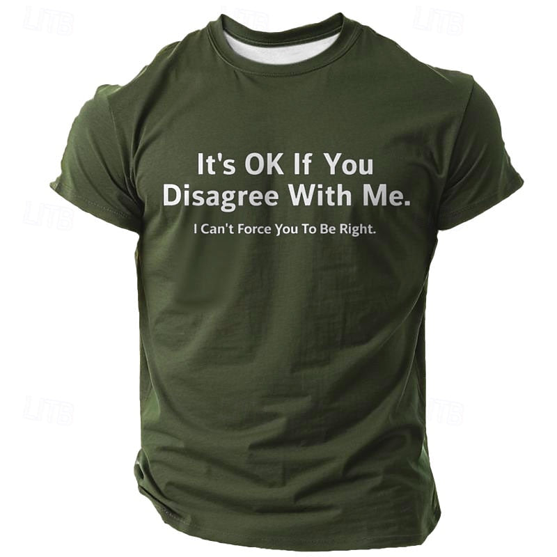 Men's Funny Slang T shirt Short Sleeve T shirt