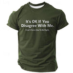 Men's Funny Slang T shirt Short Sleeve T shirt