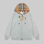 Check Zipper Hoodie