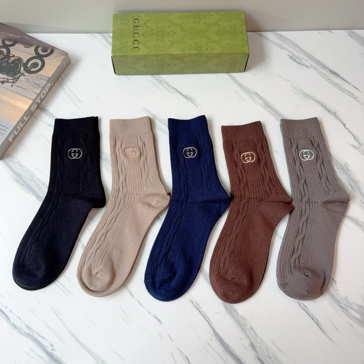 5-Pair Comfort Socks Set (1 BOX)-36