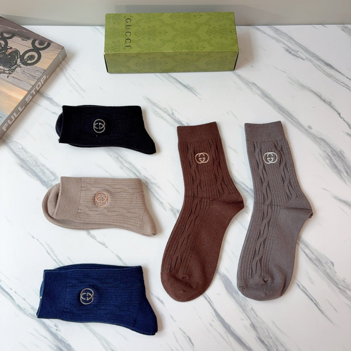 5-Pair Comfort Socks Set (1 BOX)-35