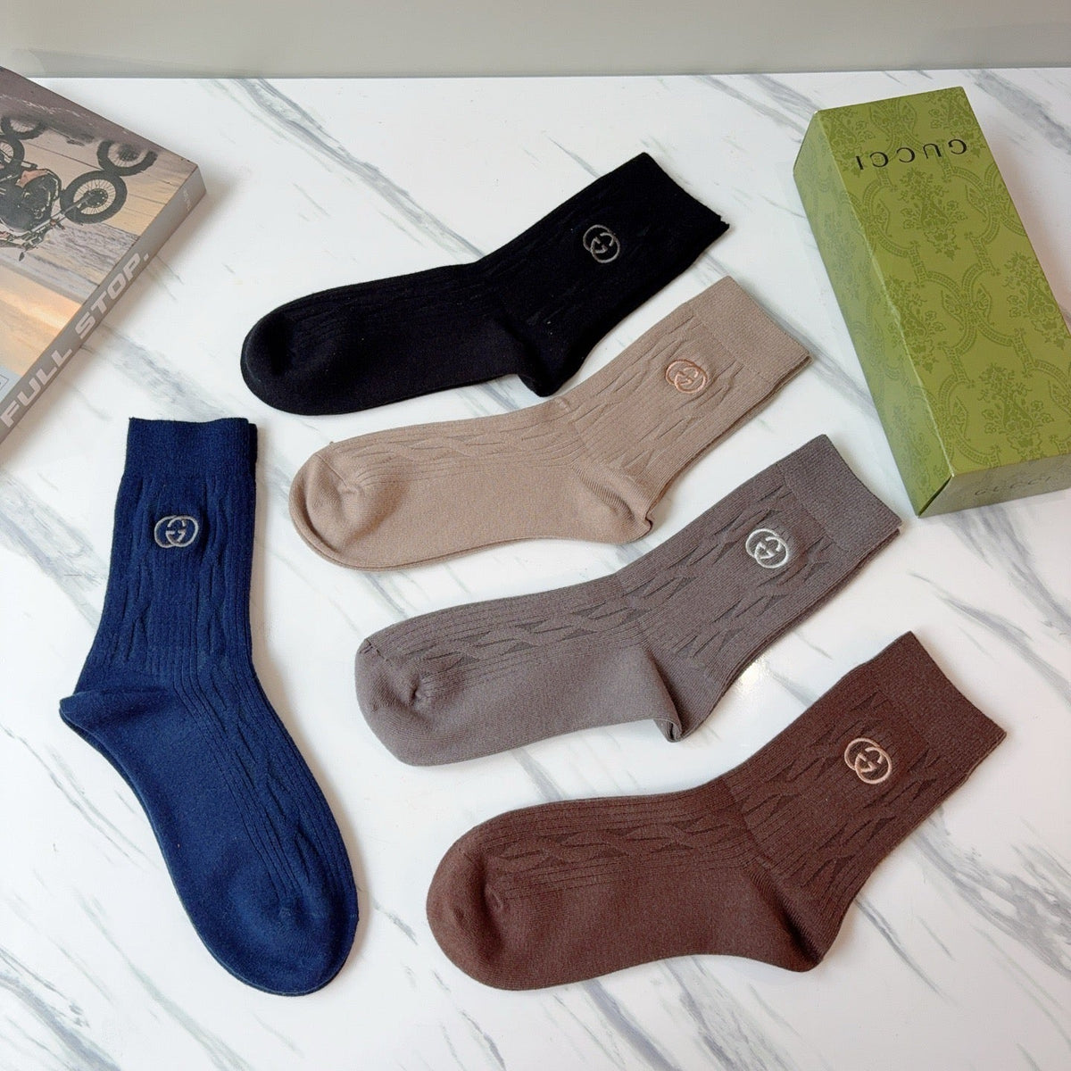 5-Pair Comfort Socks Set (1 BOX)-36