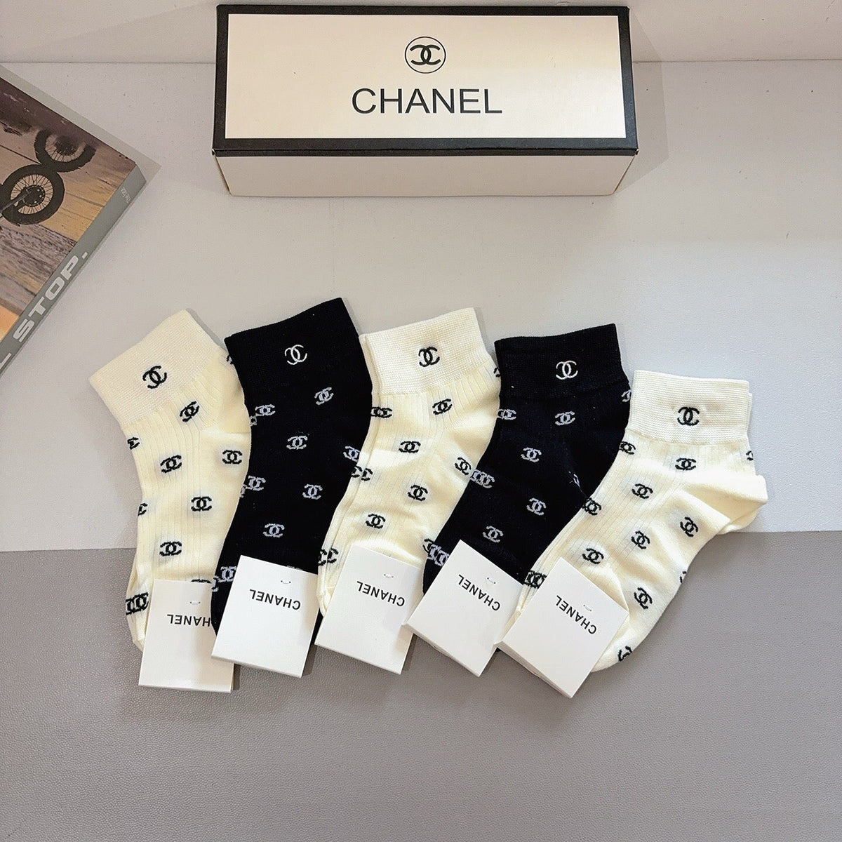 5-Pair Comfort Socks Set (1 BOX)-39
