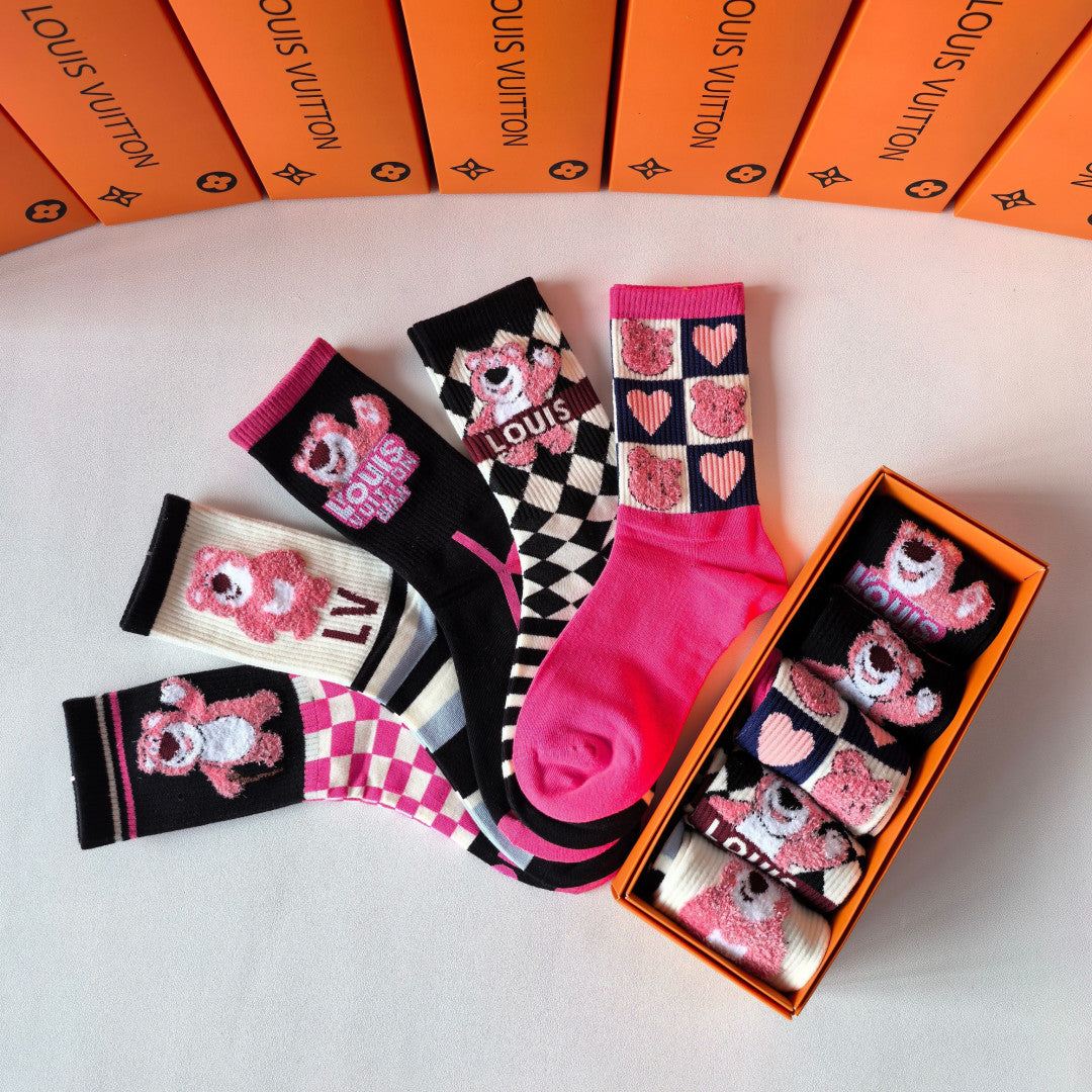 5-Pair Comfort Socks Set (1 BOX)-71