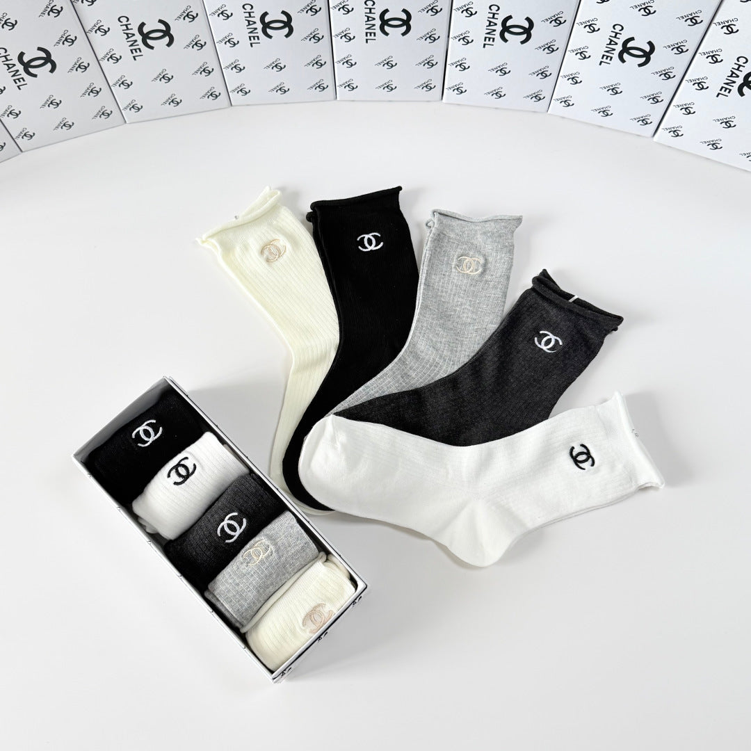 5-Pair Comfort Socks Set (1 BOX)-74