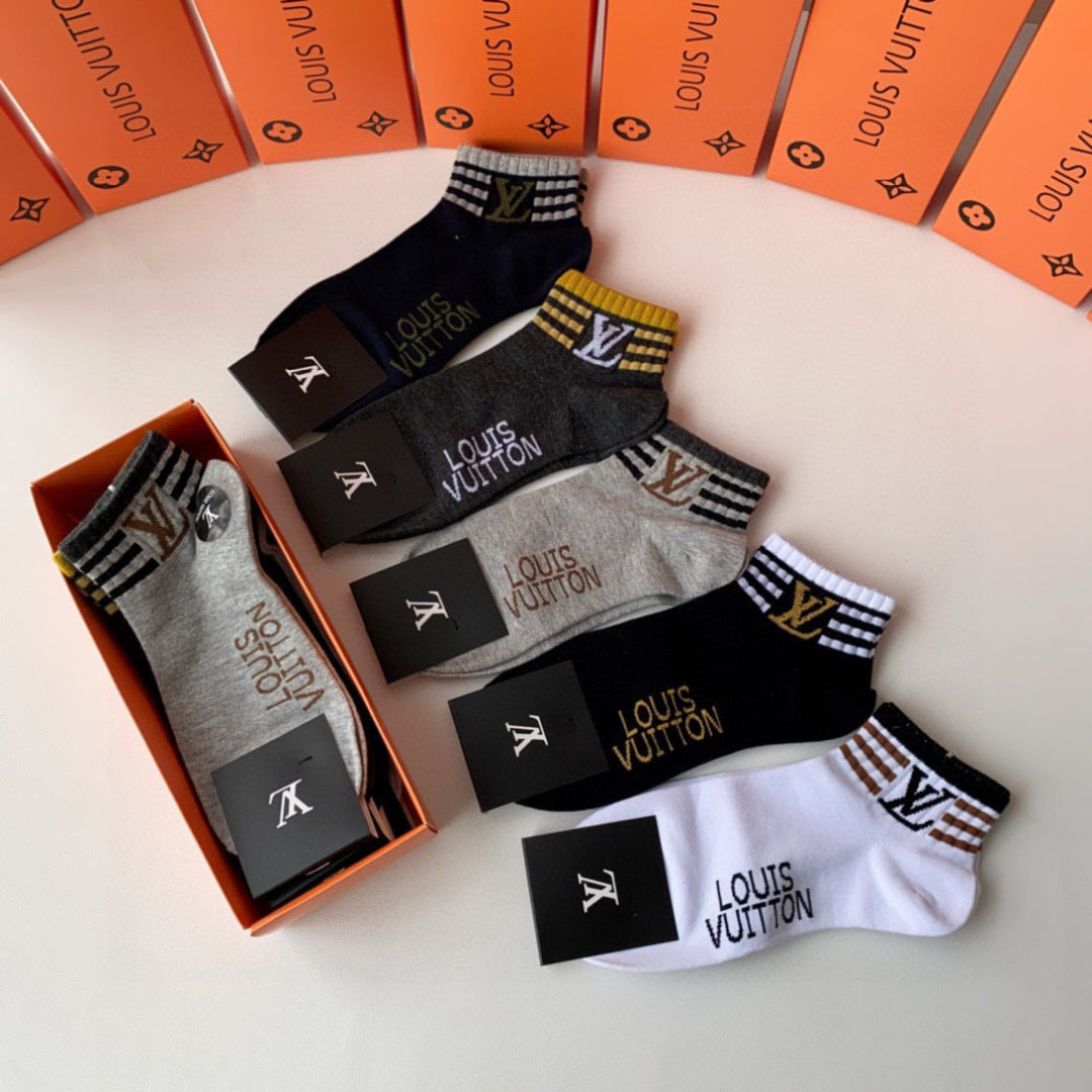 5-Pair Comfort Socks Set (1 BOX)-77