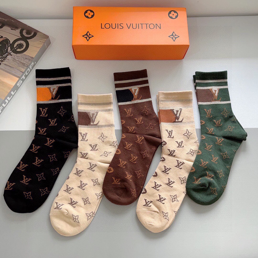 5-Pair Comfort Socks Set (1 BOX)-90