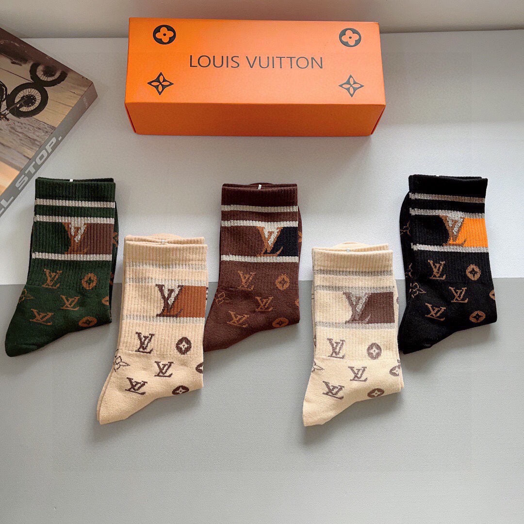5-Pair Comfort Socks Set (1 BOX)-90