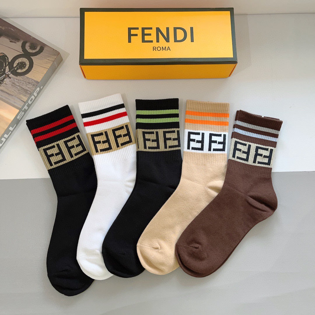 5-Pair Comfort Socks Set (1 BOX)-93