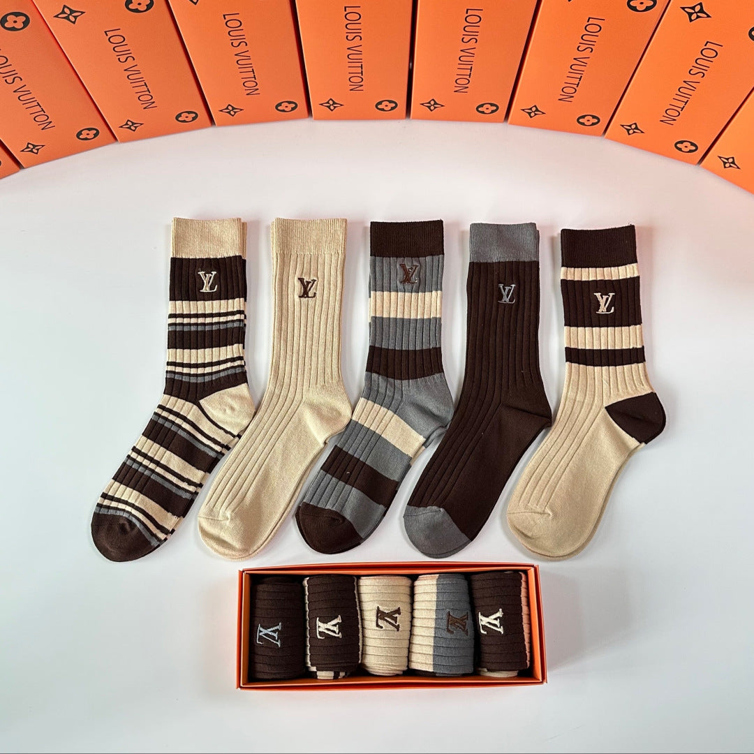 5-Pair Comfort Socks Set (1 BOX)-157