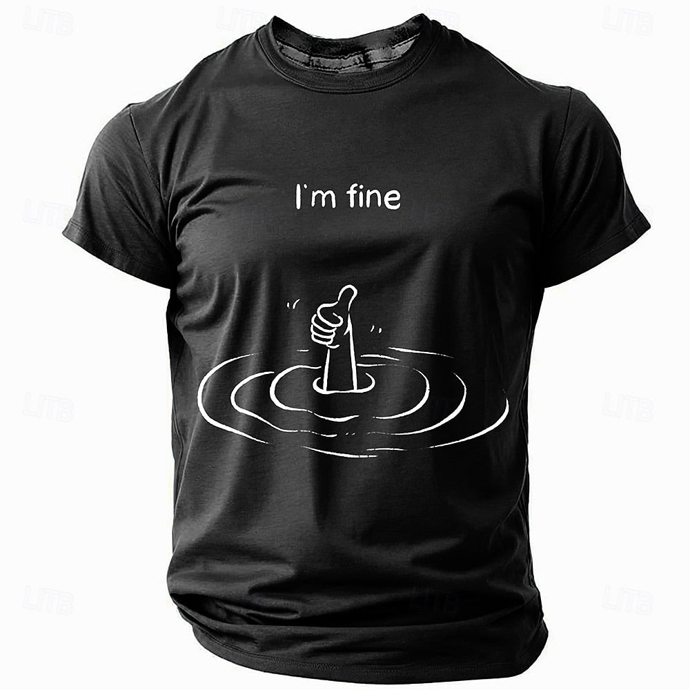 Men's Hand T shirt Short Sleeve T shirt