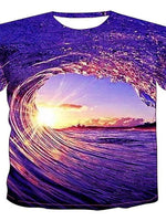3D Galaxy Graphic Casual Daily Short Sleeve Shirts
