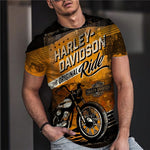 3D Graphic Short Sleeve Shirts motorcycle