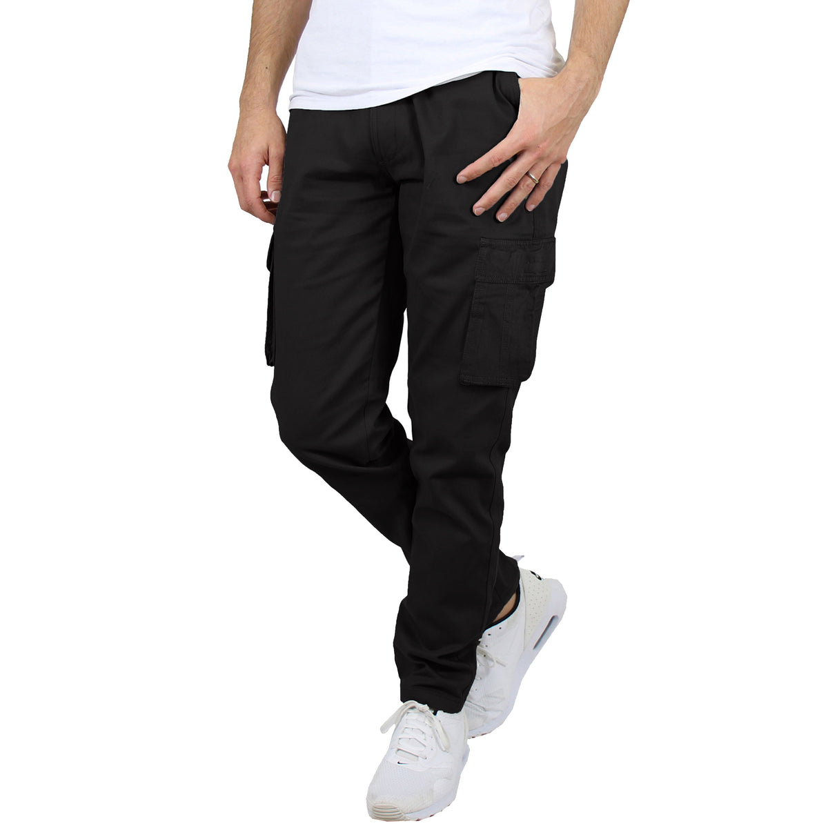 Men's Flex-Stretch Cotton Cargo Pants – Comfortable, Durable & Versatile (31-Inch Inseam)