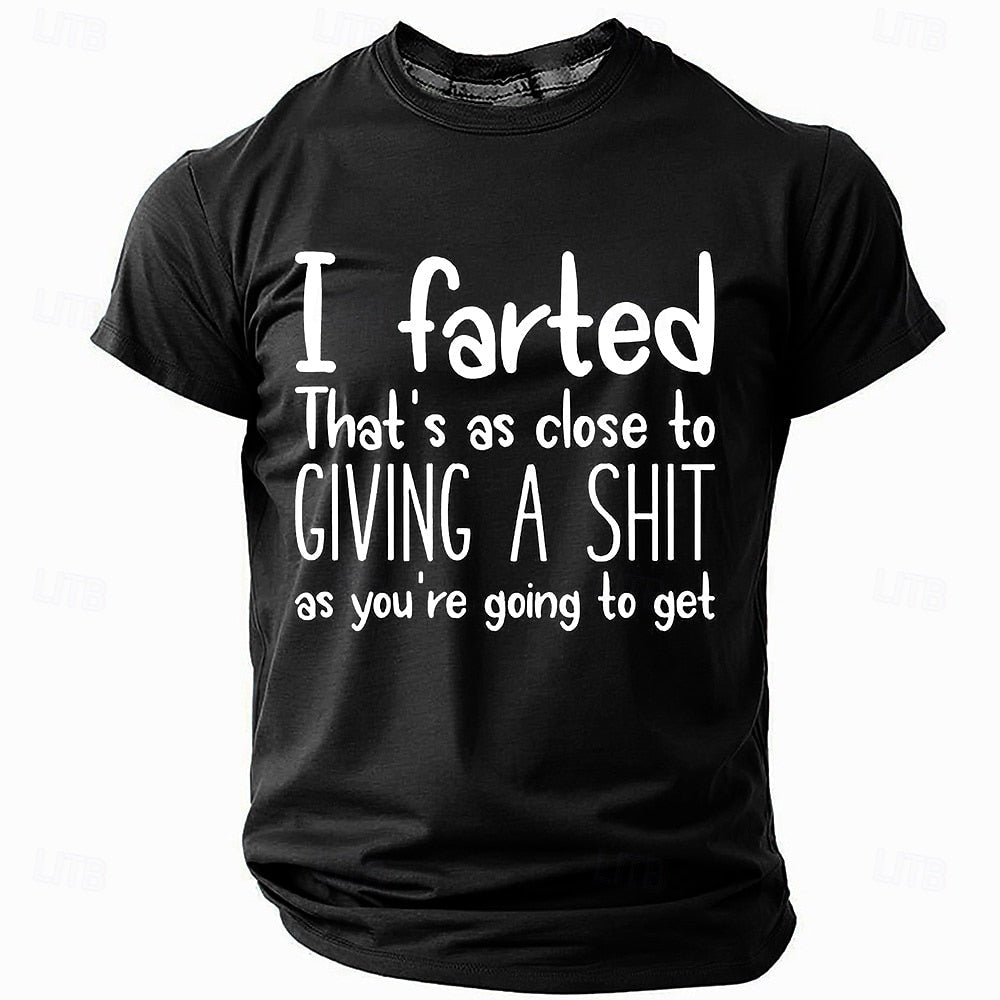 Men's Funny Slang T Shirt Short Sleeve T shirt