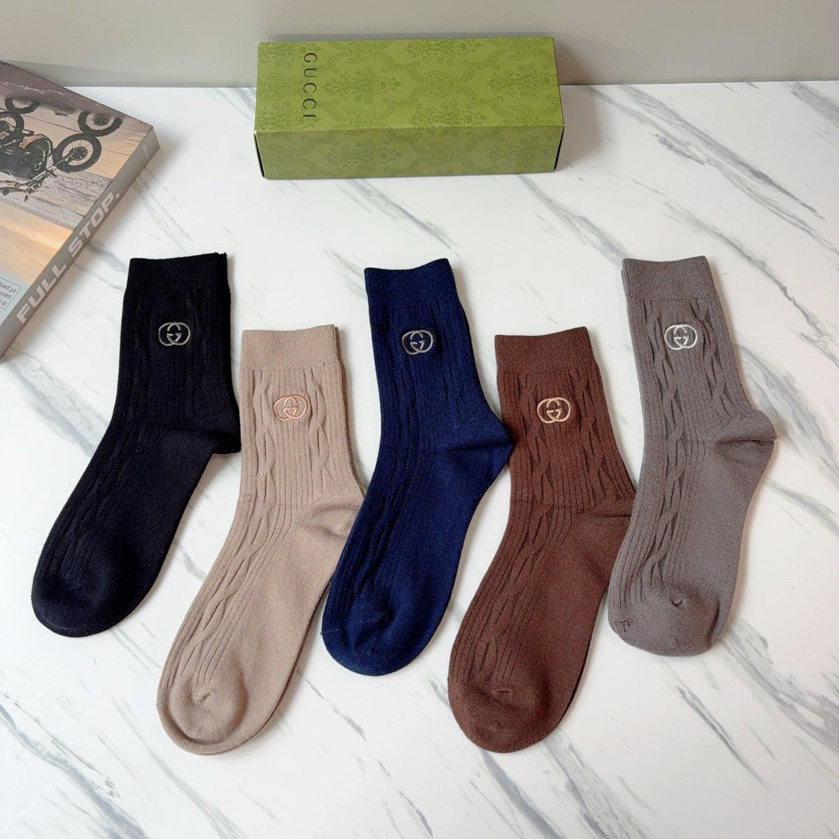 5-Pair Comfort Socks Set (1 BOX)-36