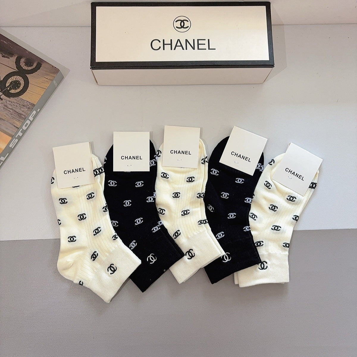 5-Pair Comfort Socks Set (1 BOX)-39