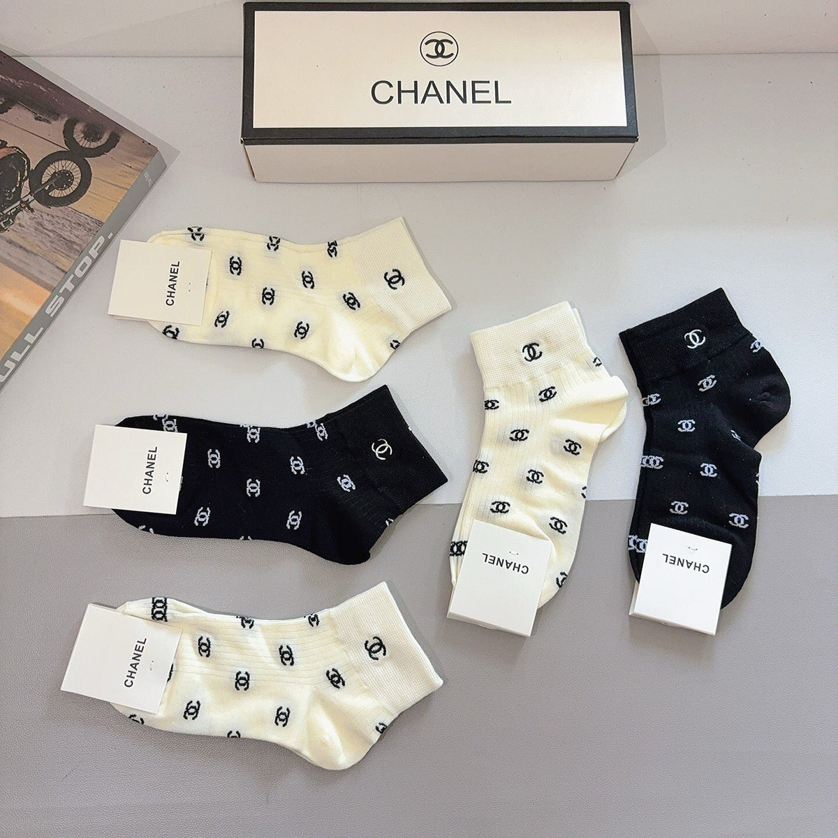 5-Pair Comfort Socks Set (1 BOX)-39