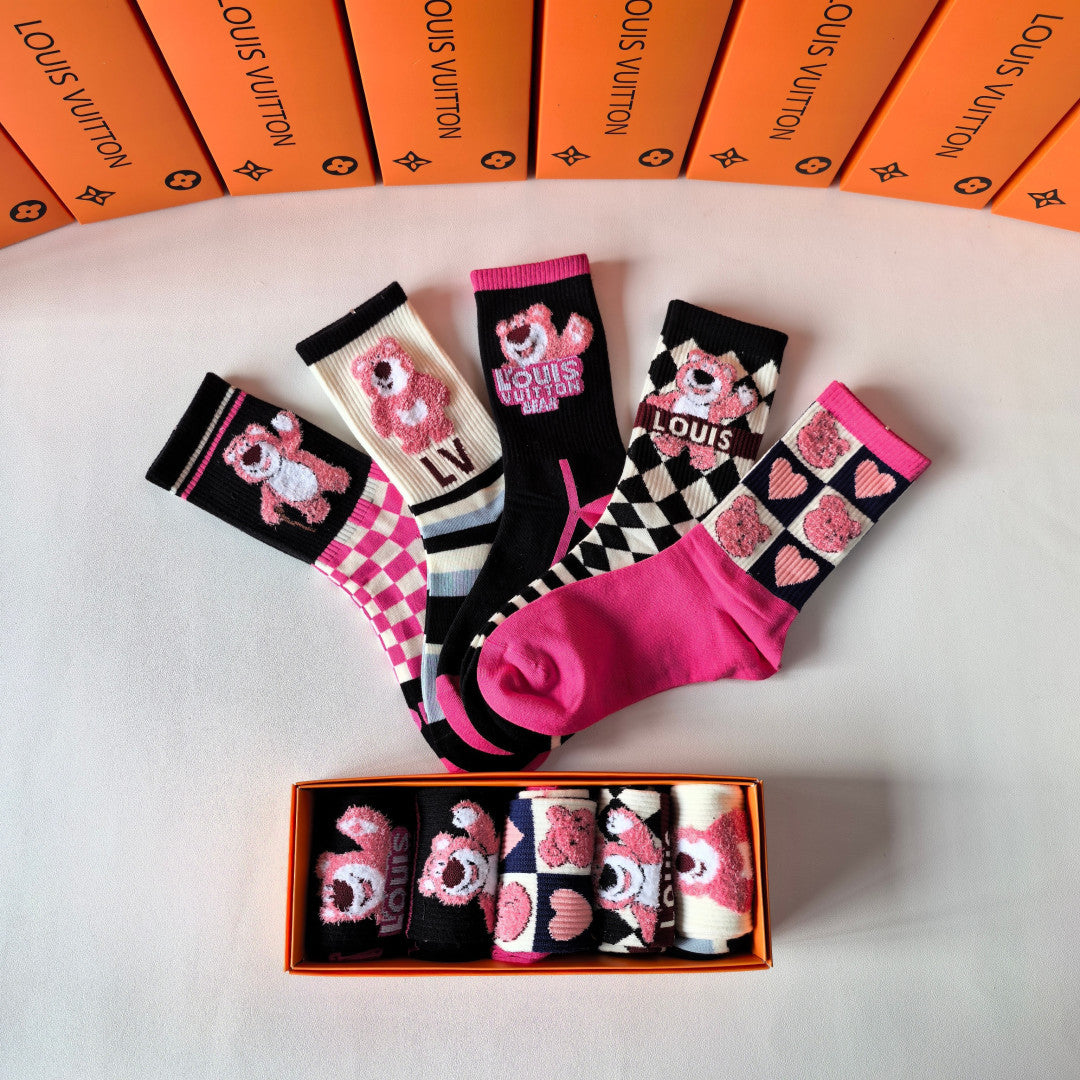 5-Pair Comfort Socks Set (1 BOX)-71