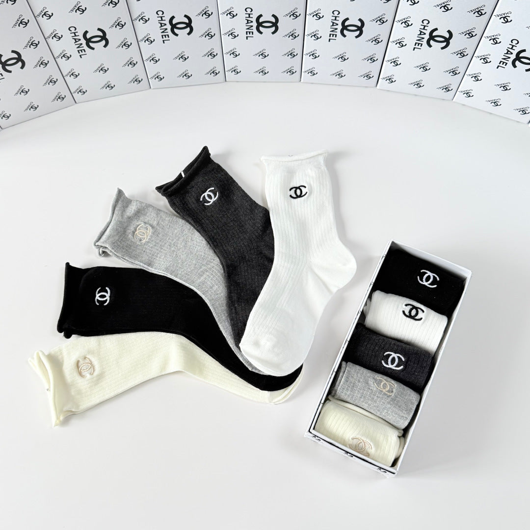 5-Pair Comfort Socks Set (1 BOX)-74