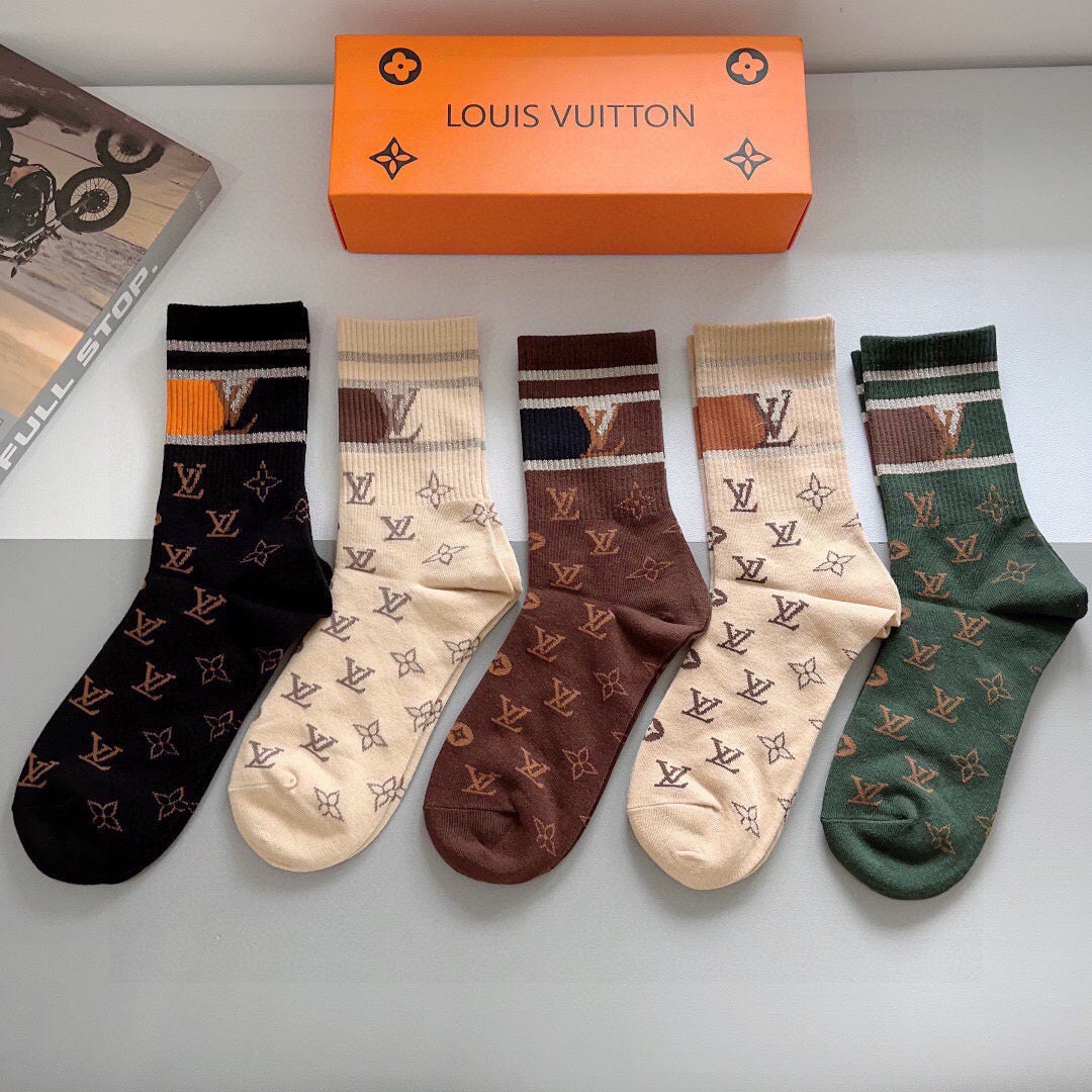 5-Pair Comfort Socks Set (1 BOX)-90