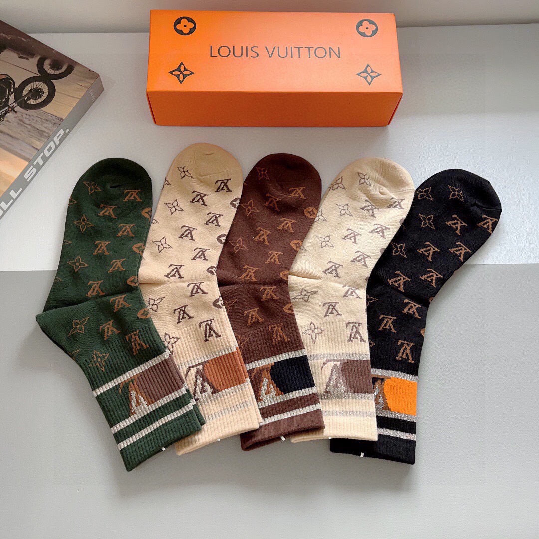5-Pair Comfort Socks Set (1 BOX)-90