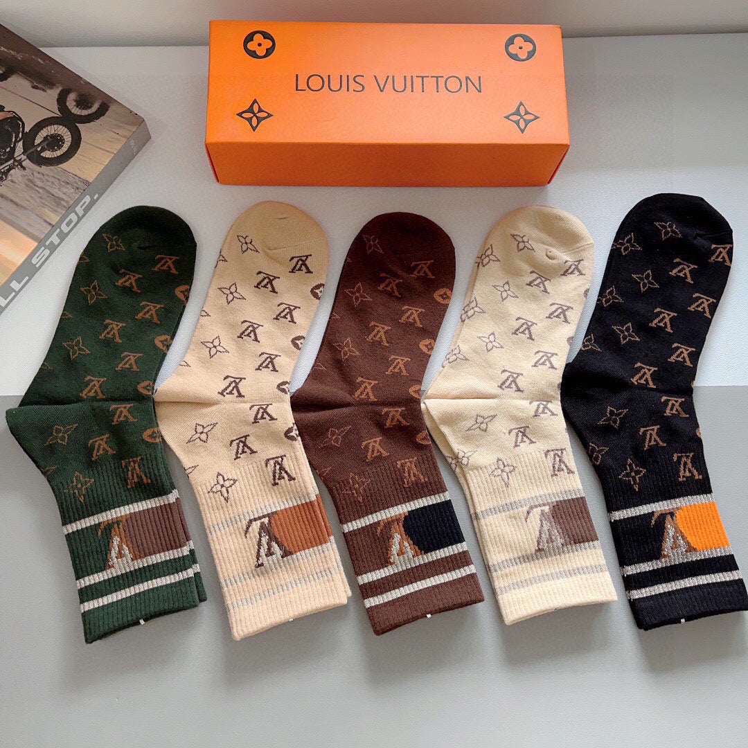 5-Pair Comfort Socks Set (1 BOX)-90