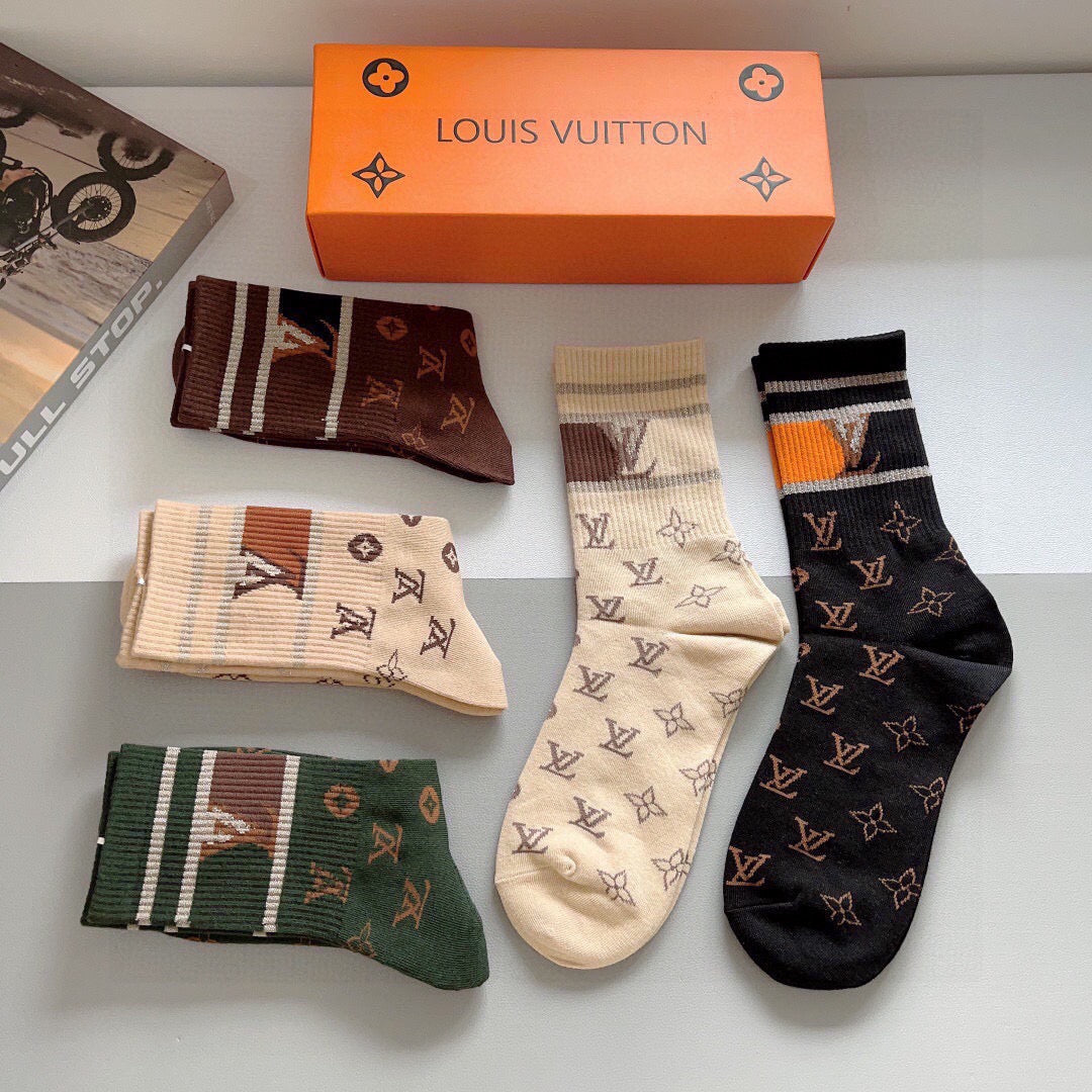 5-Pair Comfort Socks Set (1 BOX)-90