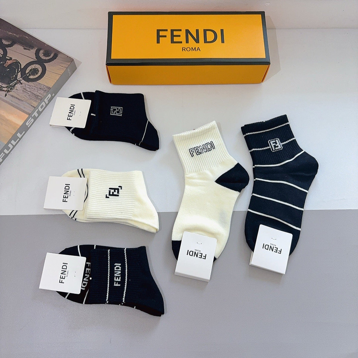5-Pair Comfort Socks Set (1 BOX)-91