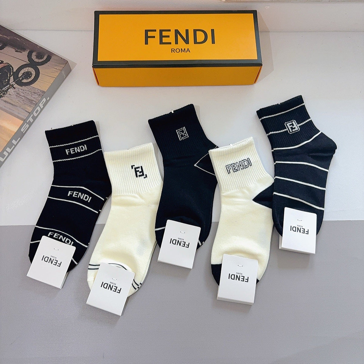 5-Pair Comfort Socks Set (1 BOX)-91
