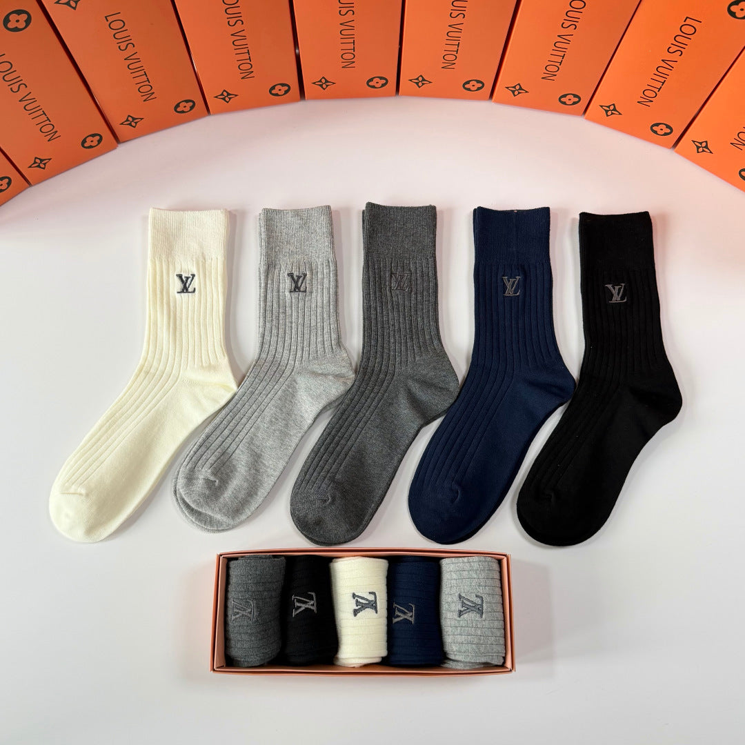 5-Pair Comfort Socks Set (1 BOX)-164