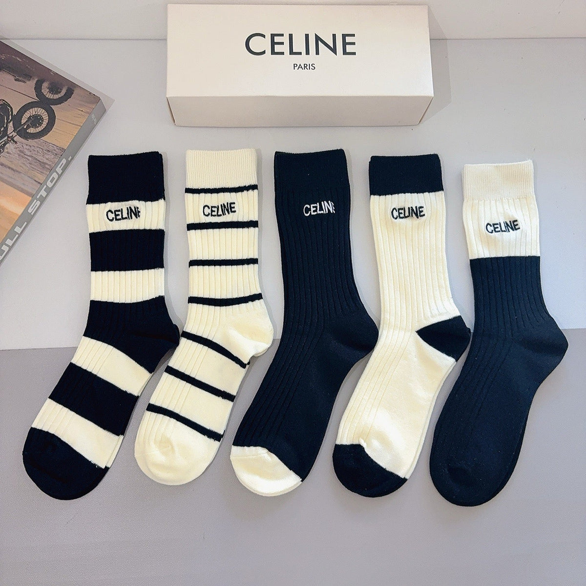 5-Pair Comfort Socks Set (1 BOX)-196